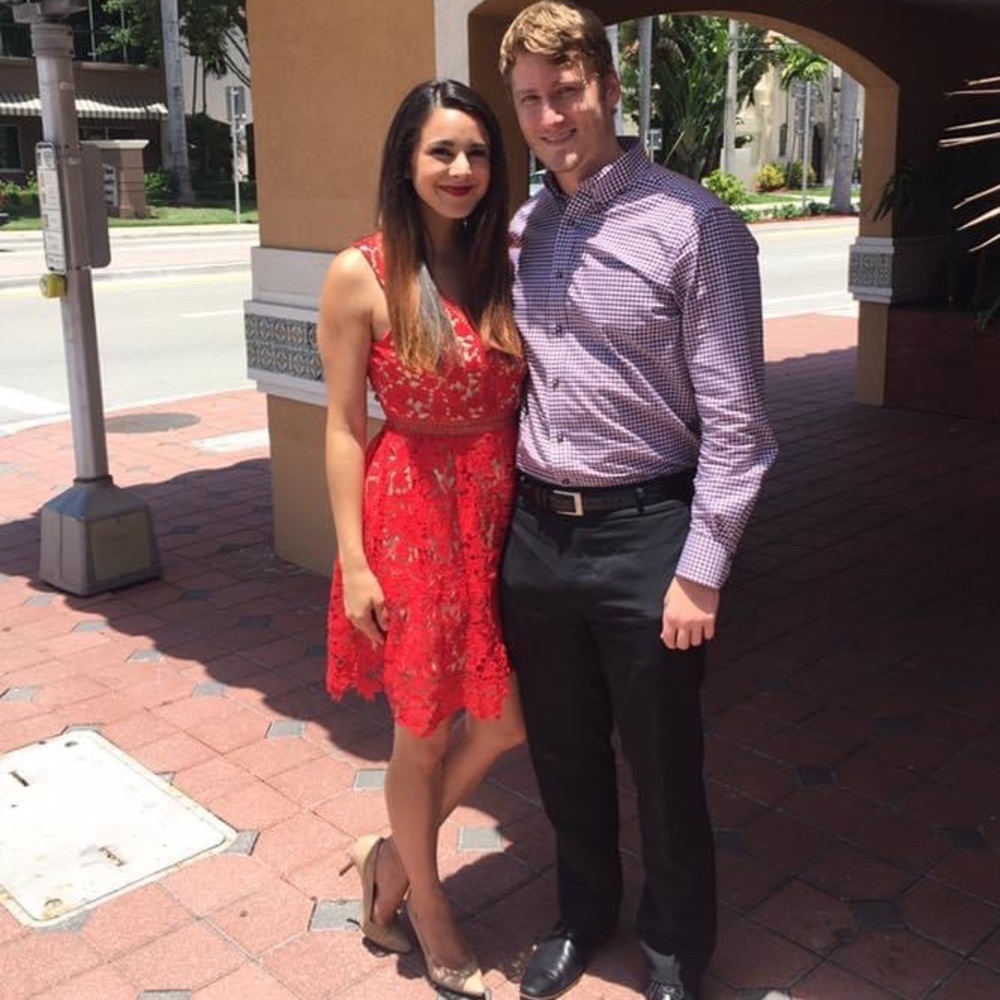 Francesca’s Red Lace Mini Dress